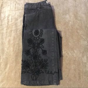 TRIBAL jeans black with embroidery